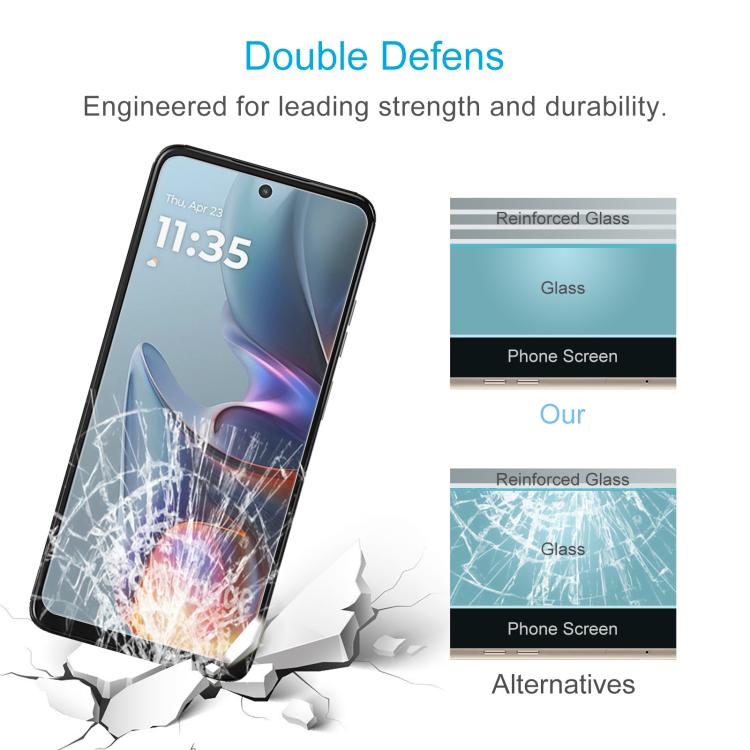 For Motorola Moto E15 50pcs 0.26mm 9H 2.5D Tempered Glass Film