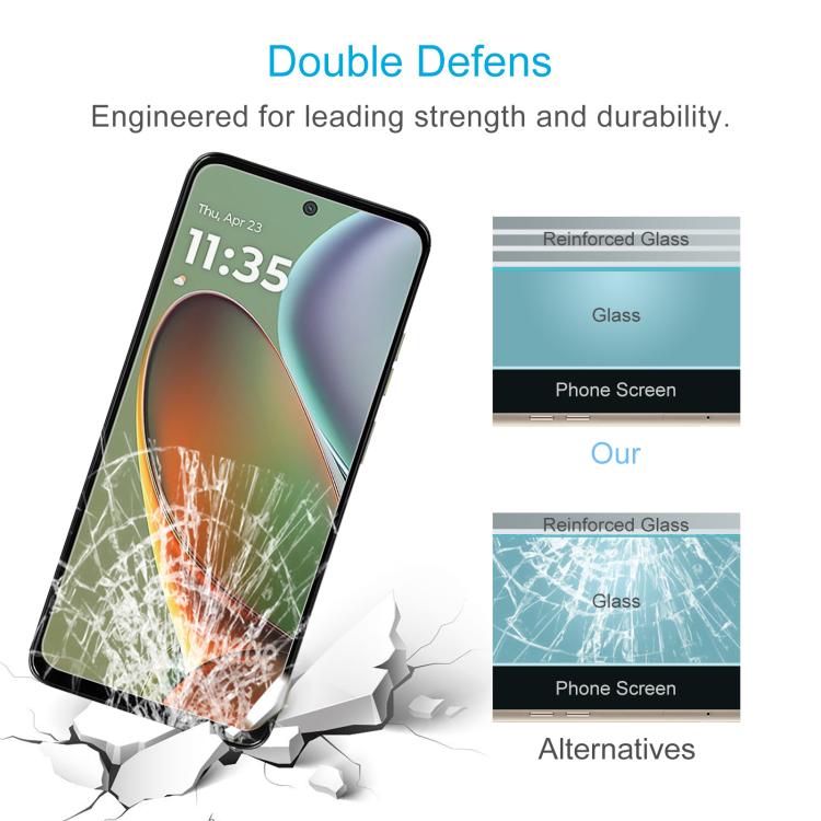 For Motorola Moto G15 Power 50pcs 0.26mm 9H 2.5D Tempered Glass Film