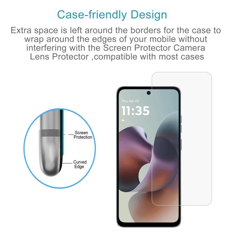For Motorola Moto G66y 5G 50pcs 0.26mm 9H 2.5D Tempered Glass Film