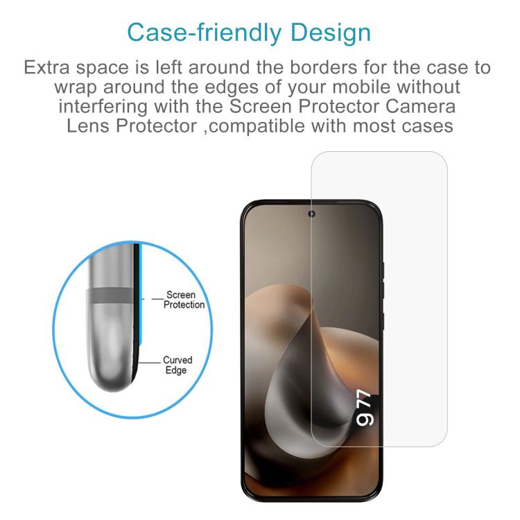 For Motorola Moto G77 5G 50pcs 0.26mm 9H 2.5D Tempered Glass Film