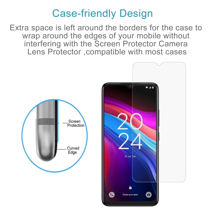 For TCL 503 10pcs 0.26mm 9H 2.5D Tempered Glass Film