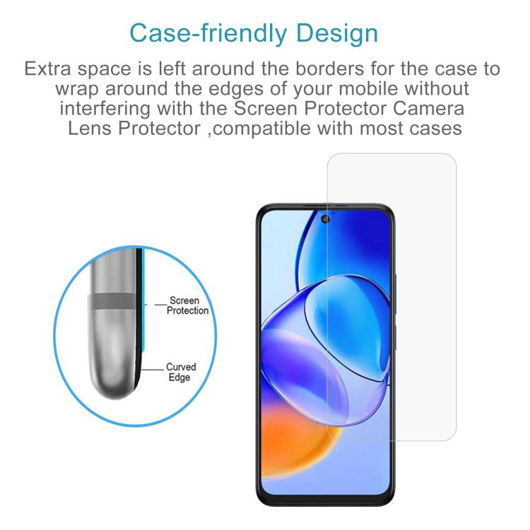 For TCL 60 5G 10pcs 0.26mm 9H 2.5D Tempered Glass Film