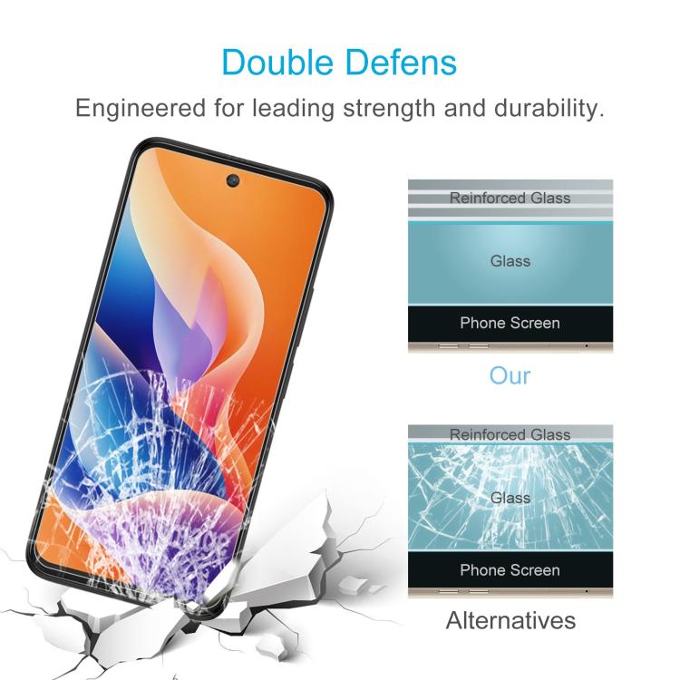 For TCL 605 10pcs 0.26mm 9H 2.5D Tempered Glass Film