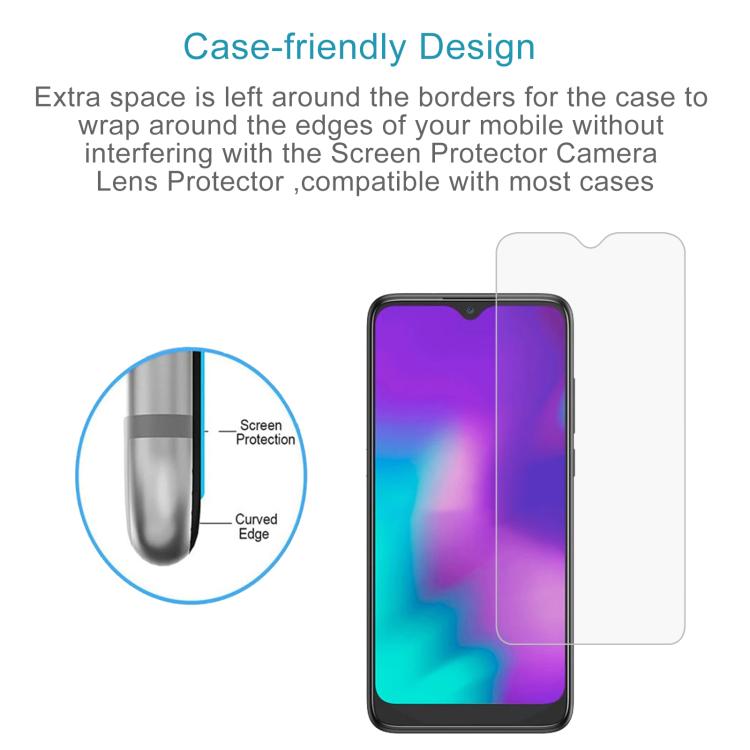 For TCL L10 10pcs 0.26mm 9H 2.5D Tempered Glass Film