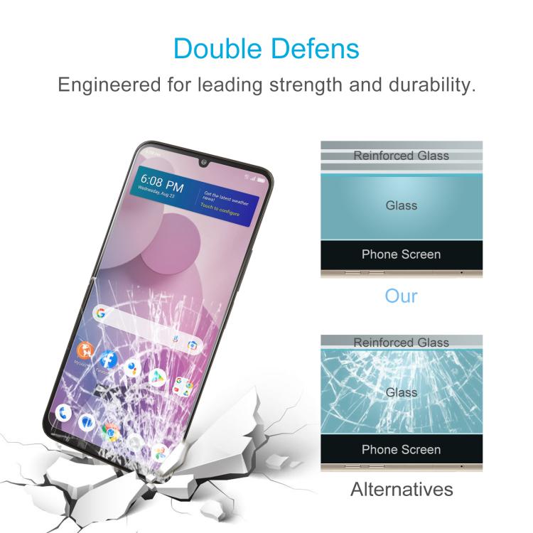 For TCL 40 T 10pcs 0.26mm 9H 2.5D Tempered Glass Film