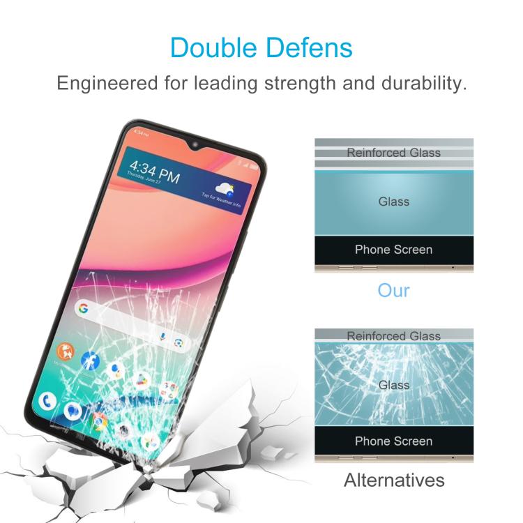 For TCL K24 10pcs 0.26mm 9H 2.5D Tempered Glass Film