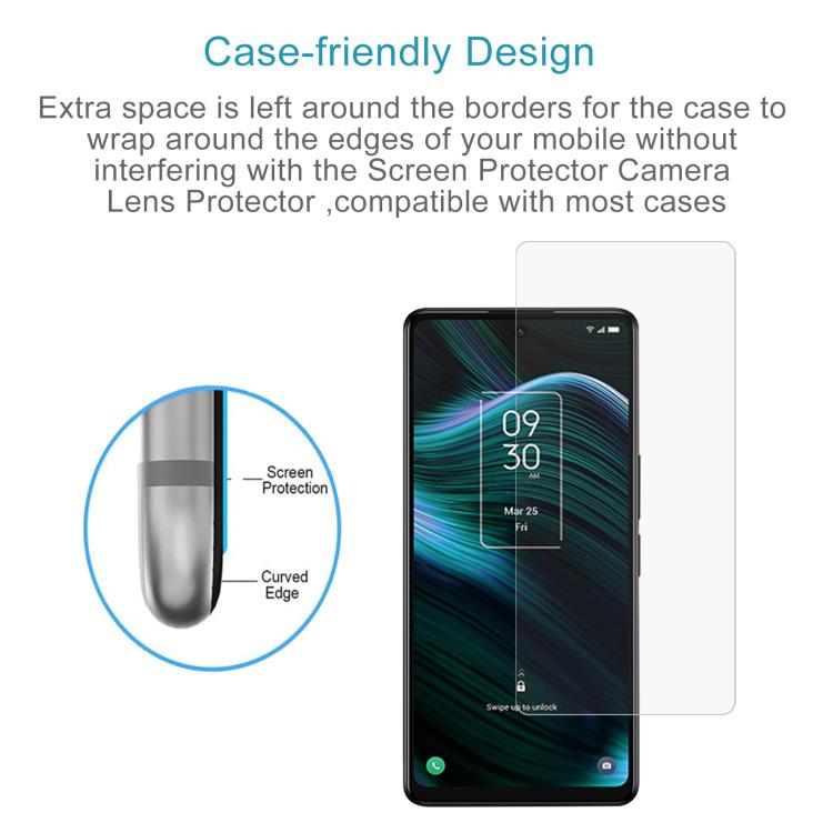 For TCL K32 5G 10pcs 0.26mm 9H 2.5D Tempered Glass Film