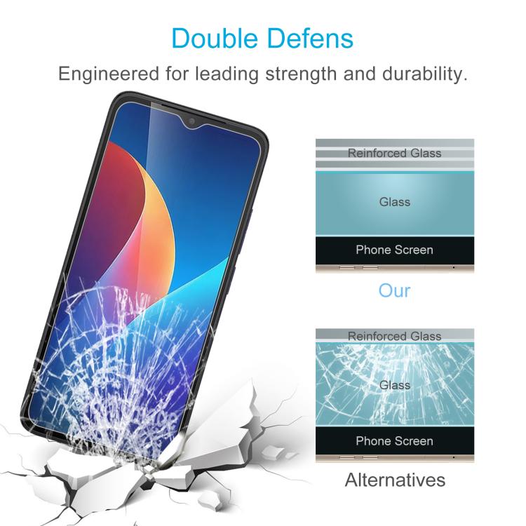 For TCL K70 SE T453D 10pcs 0.26mm 9H 2.5D Tempered Glass Film