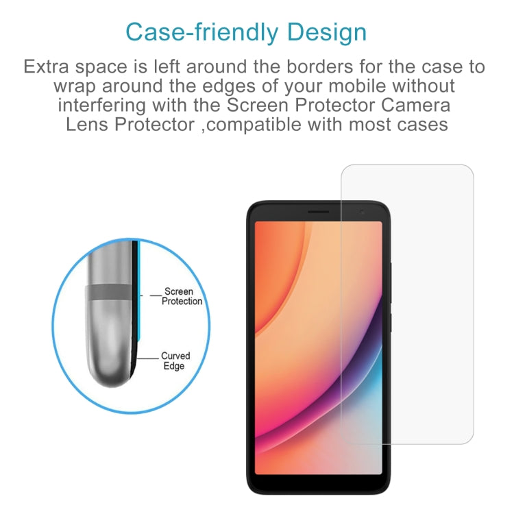For TCL K11 50pcs 0.26mm 9H 2.5D Tempered Glass Film