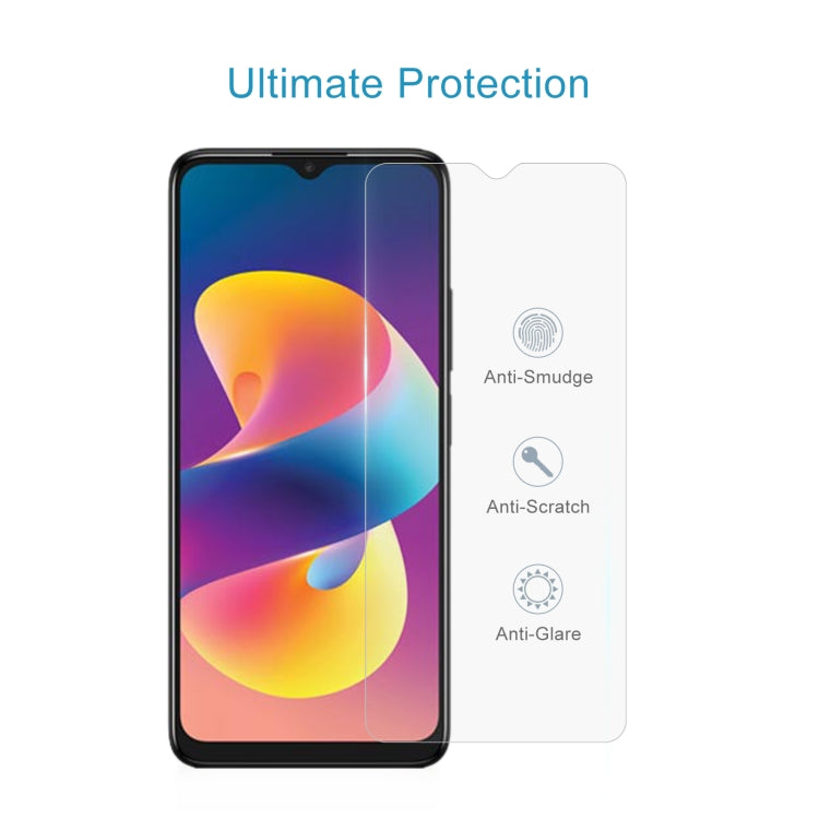 For TCL 50 LE 50pcs 0.26mm 9H 2.5D Tempered Glass Film