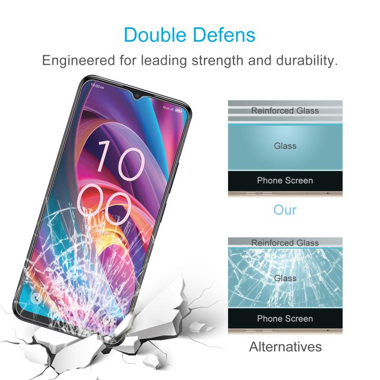 For TCL K33 5G 50pcs 0.26mm 9H 2.5D Tempered Glass Film