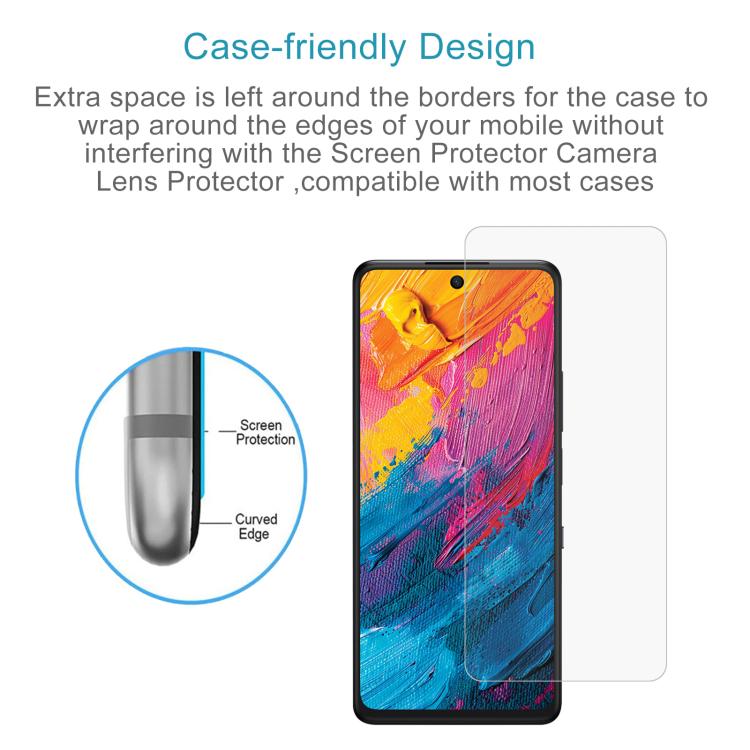 For TCL 60 XE NxtPaper 5G 50pcs 0.26mm 9H 2.5D Tempered Glass Film