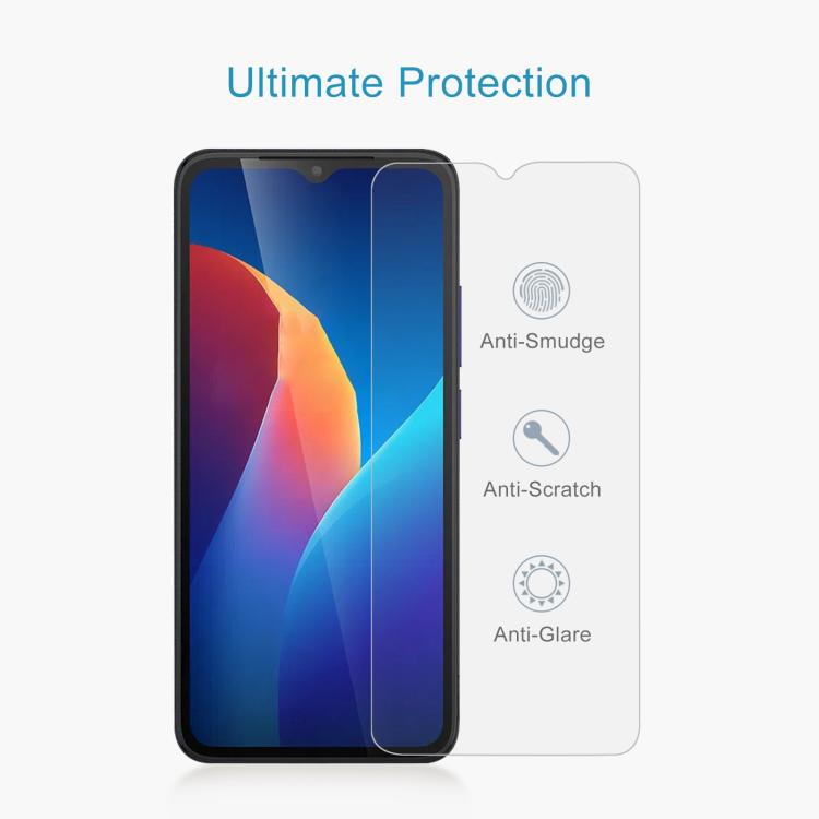 For TCL K70 4G 50pcs 0.26mm 9H 2.5D Tempered Glass Film