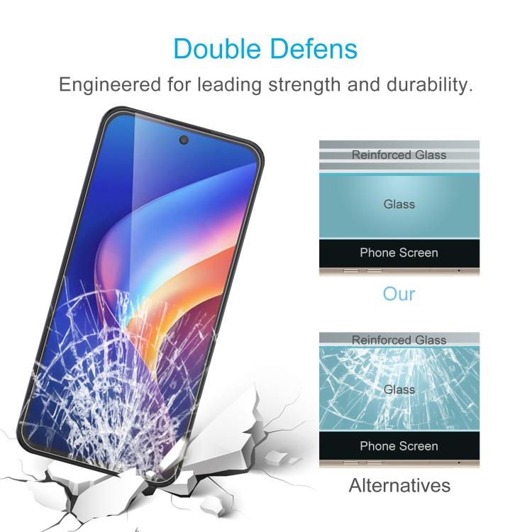 For TCL K70 Power 4G 50pcs 0.26mm 9H 2.5D Tempered Glass Film