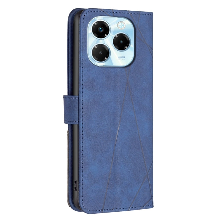 For Infinix Note 40X 5G Magnetic Buckle Rhombus Texture Leather Phone Case