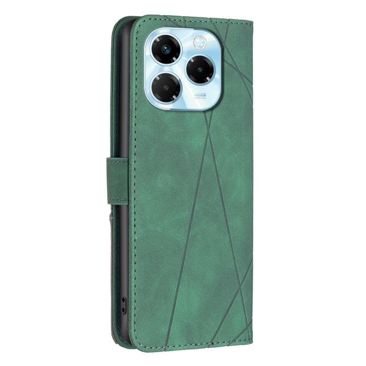 For Infinix Note 40X 5G Magnetic Buckle Rhombus Texture Leather Phone Case