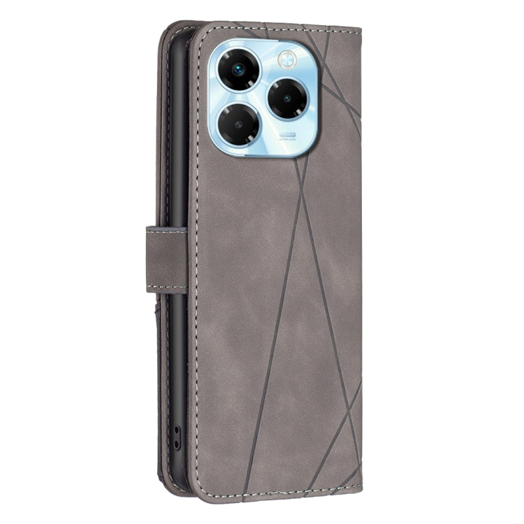For Infinix Note 40X 5G Magnetic Buckle Rhombus Texture Leather Phone Case