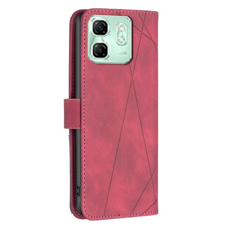 For Infinix Smart 9 / Hot 50i Magnetic Buckle Rhombus Texture Leather Phone Case