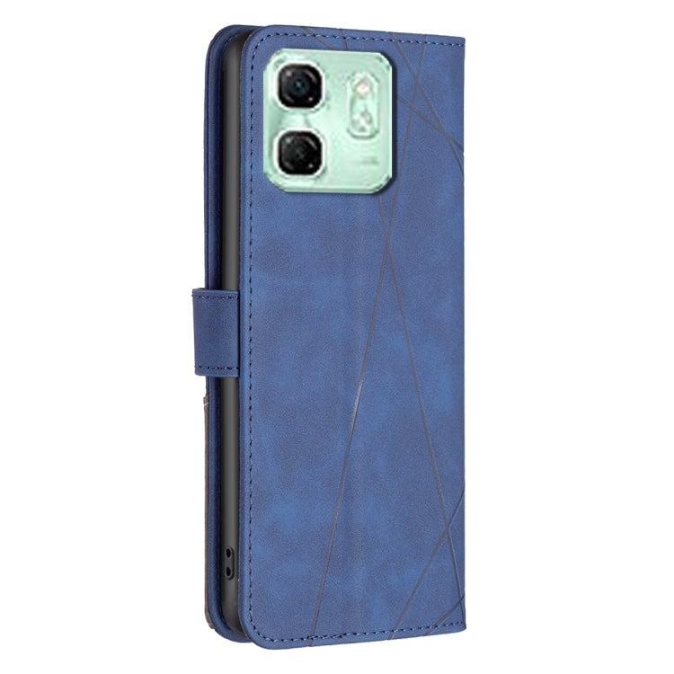 For Infinix Smart 9 / Hot 50i Magnetic Buckle Rhombus Texture Leather Phone Case
