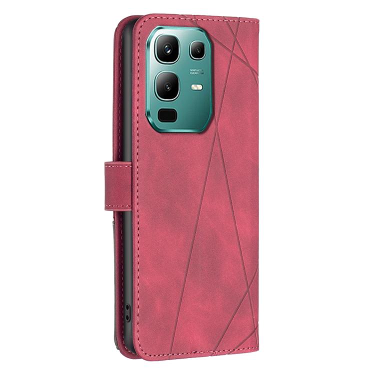 For Infinix Note 50X 5G Magnetic Buckle Rhombus Texture Leather Phone Case