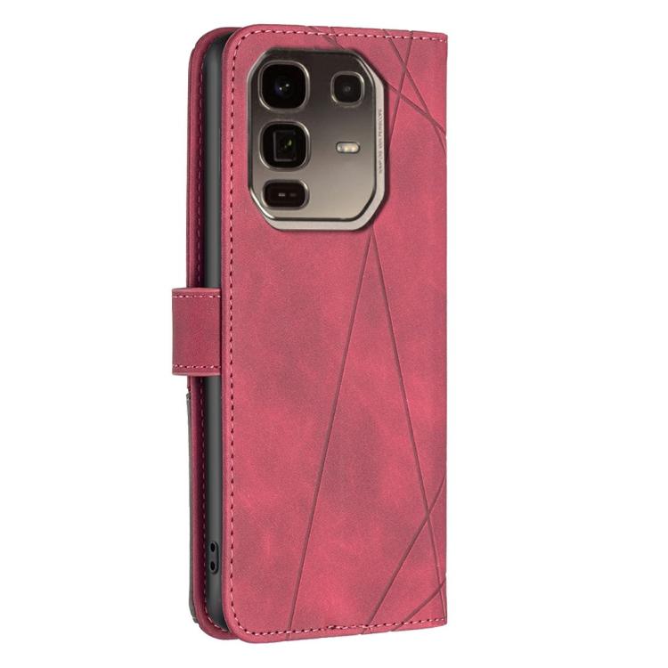 For Infinix Note 50 Pro+ 5G Magnetic Buckle Rhombus Texture Leather Phone Case