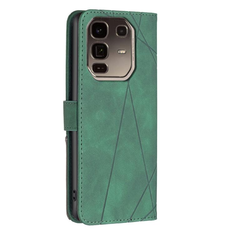 For Infinix Note 50 Pro+ 5G Magnetic Buckle Rhombus Texture Leather Phone Case