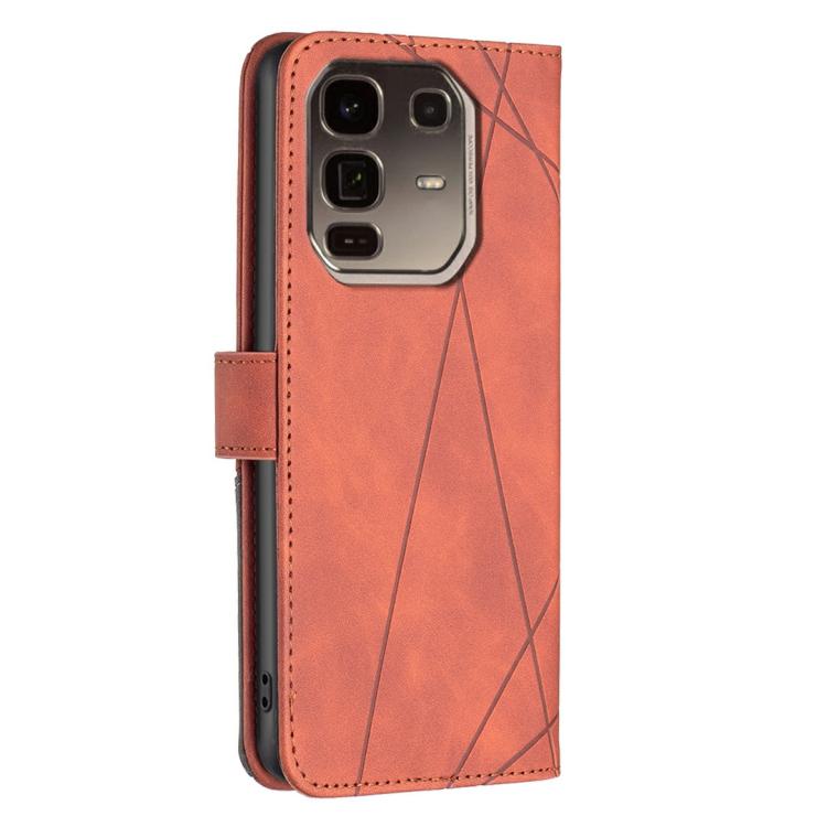 For Infinix Note 50 Pro+ 5G Magnetic Buckle Rhombus Texture Leather Phone Case