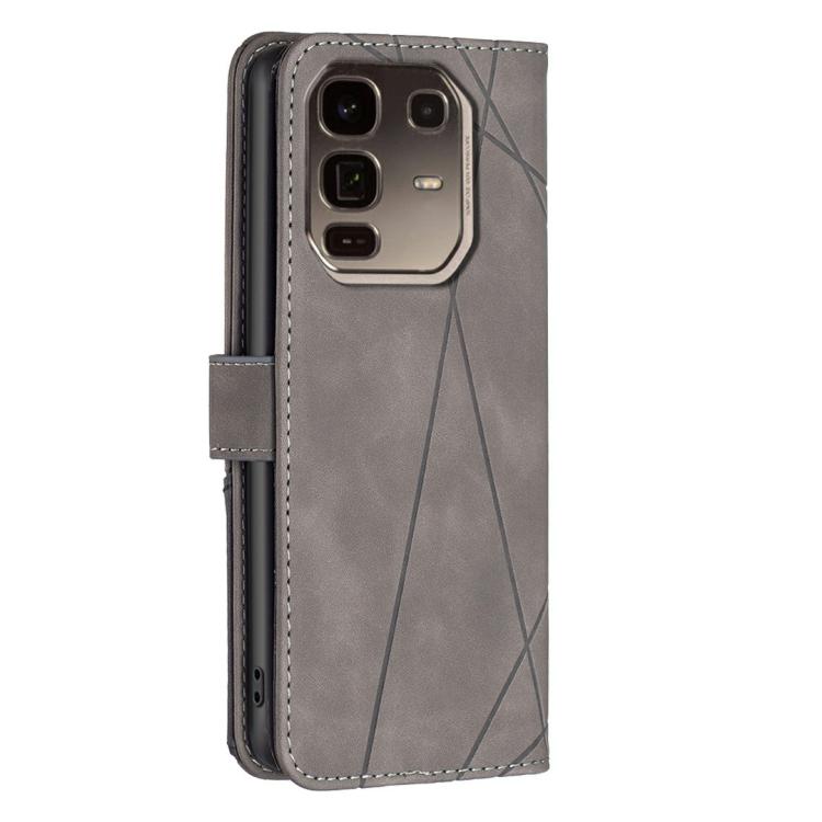 For Infinix Note 50 Pro+ 5G Magnetic Buckle Rhombus Texture Leather Phone Case
