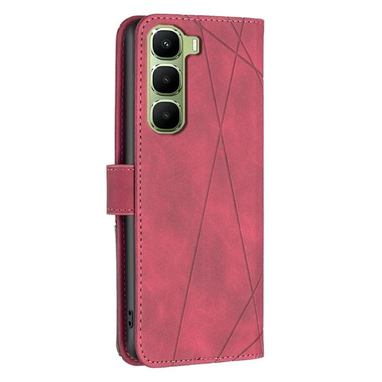 For Infinix Hot 60 Pro+ 4G Magnetic Buckle Rhombus Texture Leather Phone Case