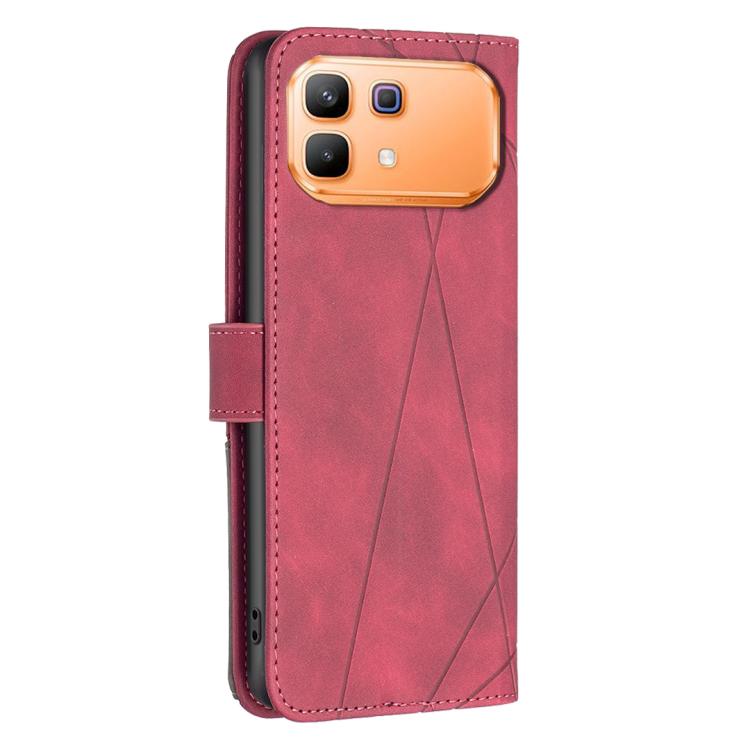 For Infinix Note 60 5G / 60 Pro 5G Magnetic Buckle Rhombus Texture Leather Phone Case