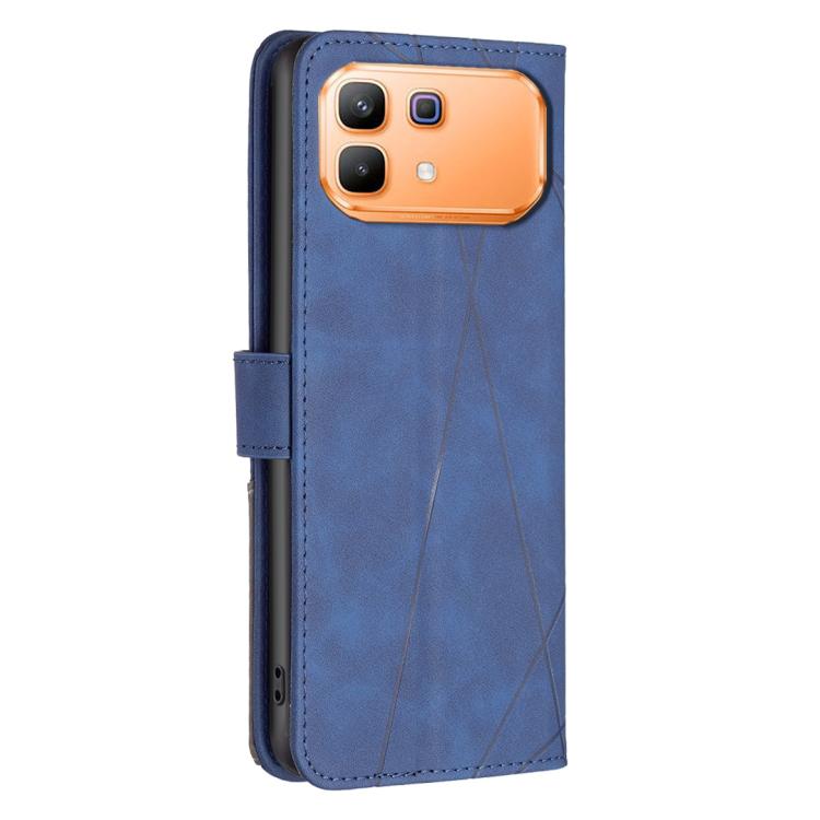 For Infinix Note 60 5G / 60 Pro 5G Magnetic Buckle Rhombus Texture Leather Phone Case