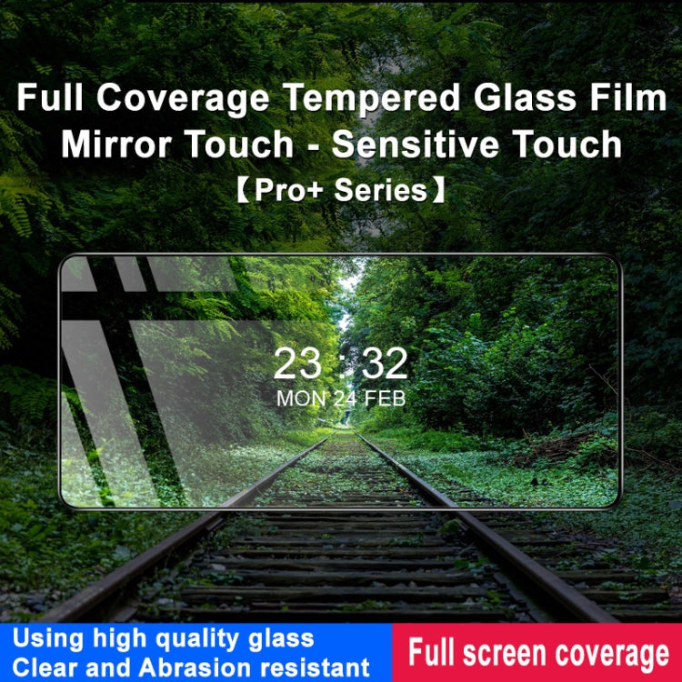 For vivo iQOO Z9 5G / Z9 Turbo 5G imak 9H Surface Hardness Full Screen Tempered Glass Film Pro+ Series