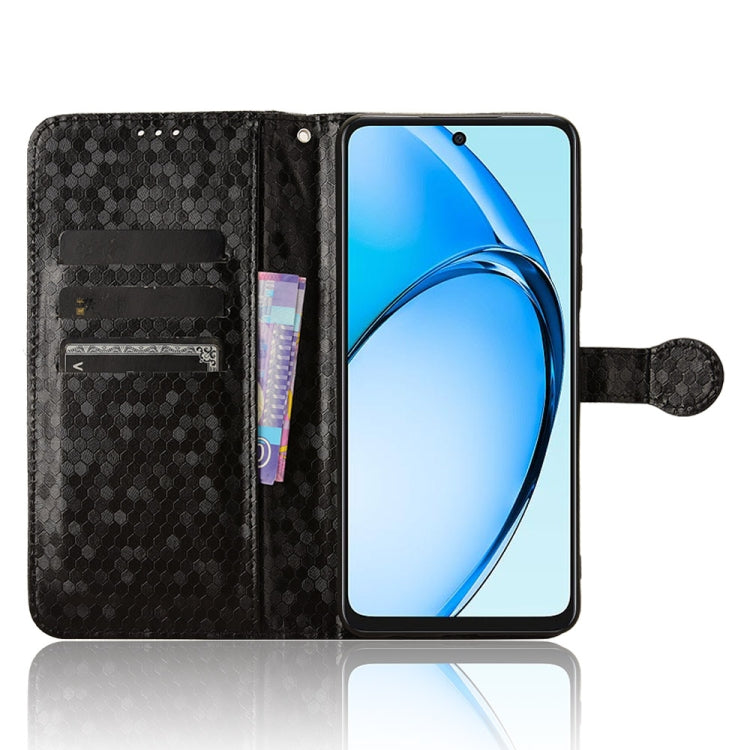 For OPPO A60 4G Honeycomb Dot Texture Leather Phone Case