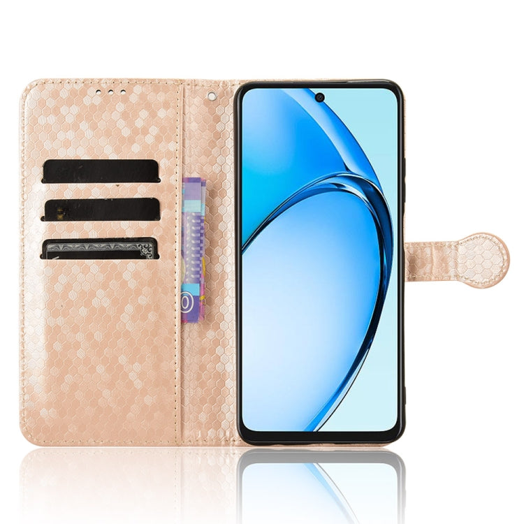 For OPPO A60 4G Honeycomb Dot Texture Leather Phone Case
