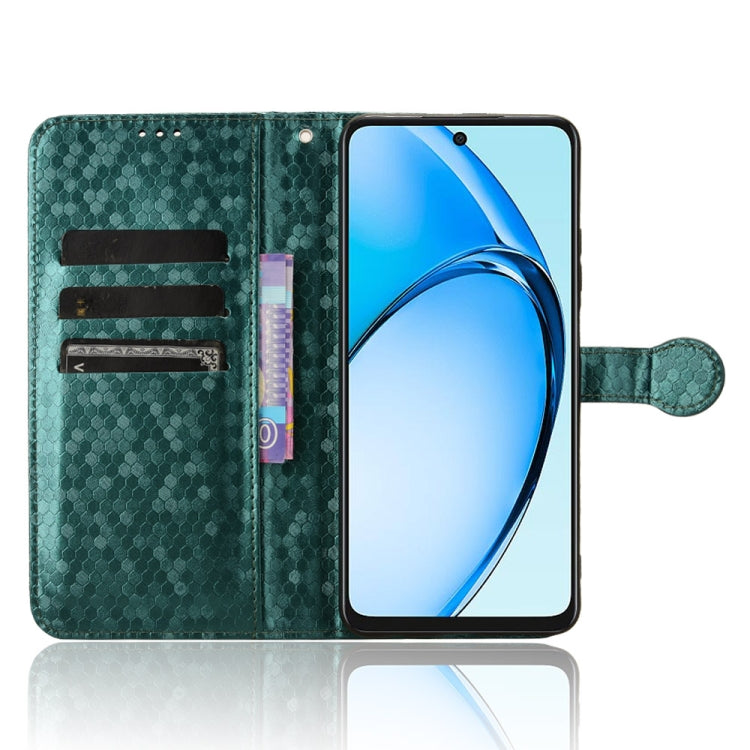 For OPPO A60 4G Honeycomb Dot Texture Leather Phone Case
