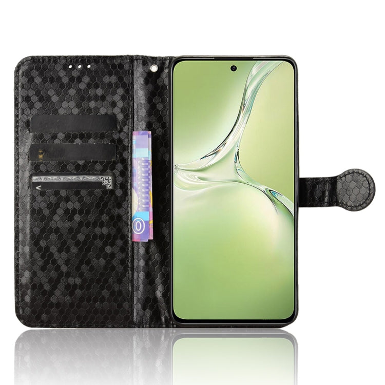 For OPPO K12x 5G Honeycomb Dot Texture Leather Phone Case