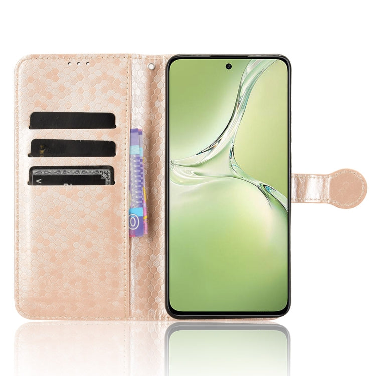 For OPPO K12x 5G Honeycomb Dot Texture Leather Phone Case