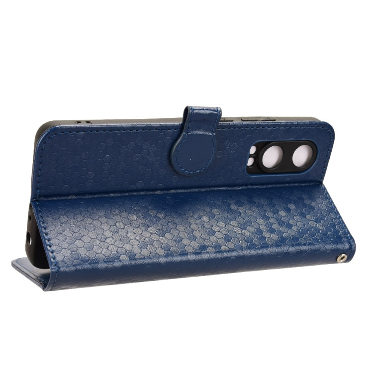 For OPPO K12x 5G Honeycomb Dot Texture Leather Phone Case