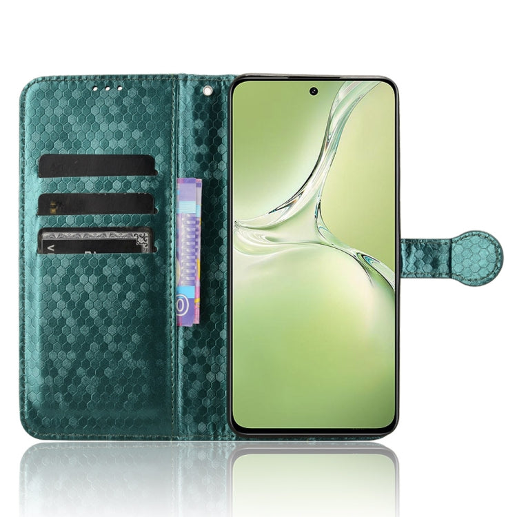 For OPPO K12x 5G Honeycomb Dot Texture Leather Phone Case