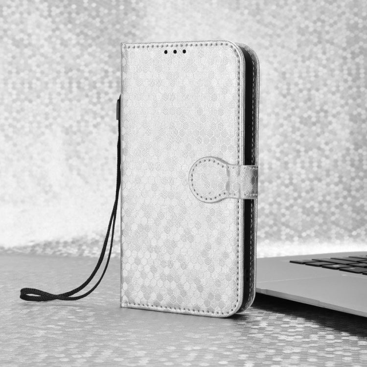For OPPO Reno12 Pro 5G Global Honeycomb Dot Texture Leather Phone Case