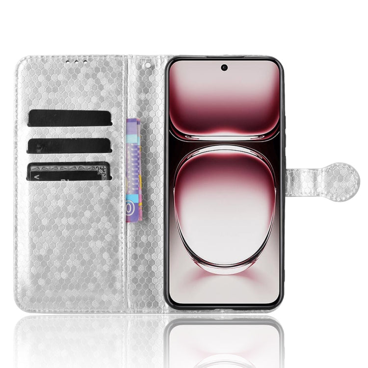 For OPPO Reno12 Pro 5G Global Honeycomb Dot Texture Leather Phone Case