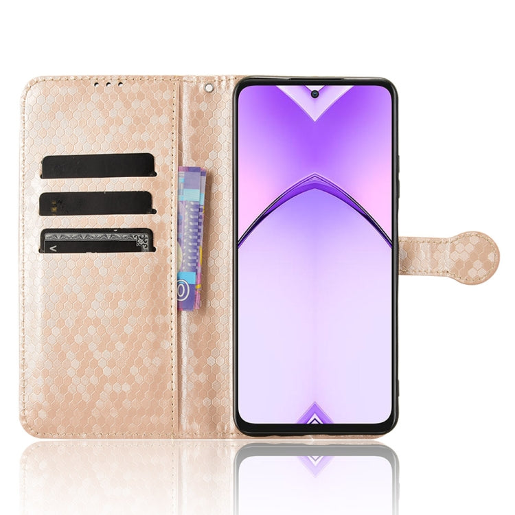 For OPPO A3 Pro India Honeycomb Dot Texture Leather Phone Case