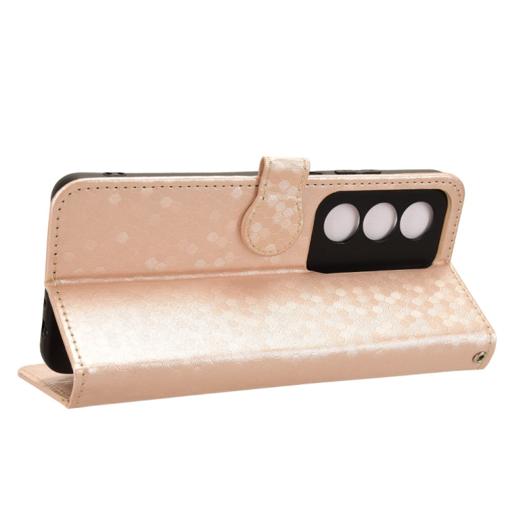 For OPPO A3 Pro India Honeycomb Dot Texture Leather Phone Case