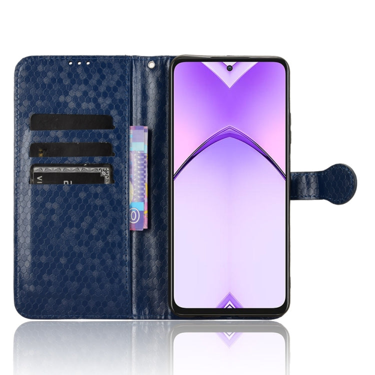 For OPPO A3 Pro India Honeycomb Dot Texture Leather Phone Case