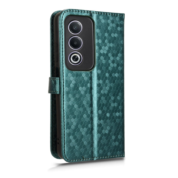 For OPPO A3 Pro India Honeycomb Dot Texture Leather Phone Case