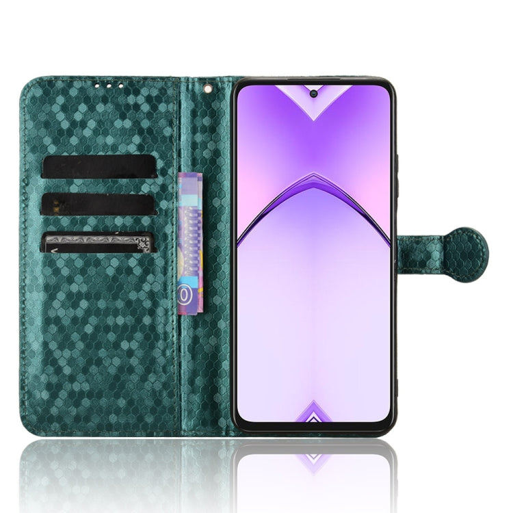 For OPPO A3 Pro India Honeycomb Dot Texture Leather Phone Case