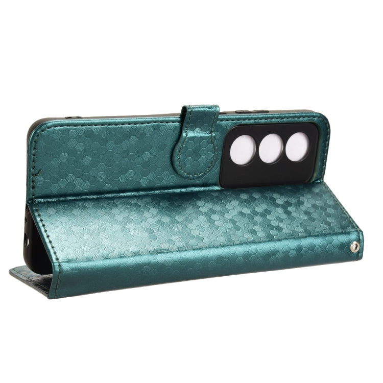 For OPPO A3 Pro India Honeycomb Dot Texture Leather Phone Case