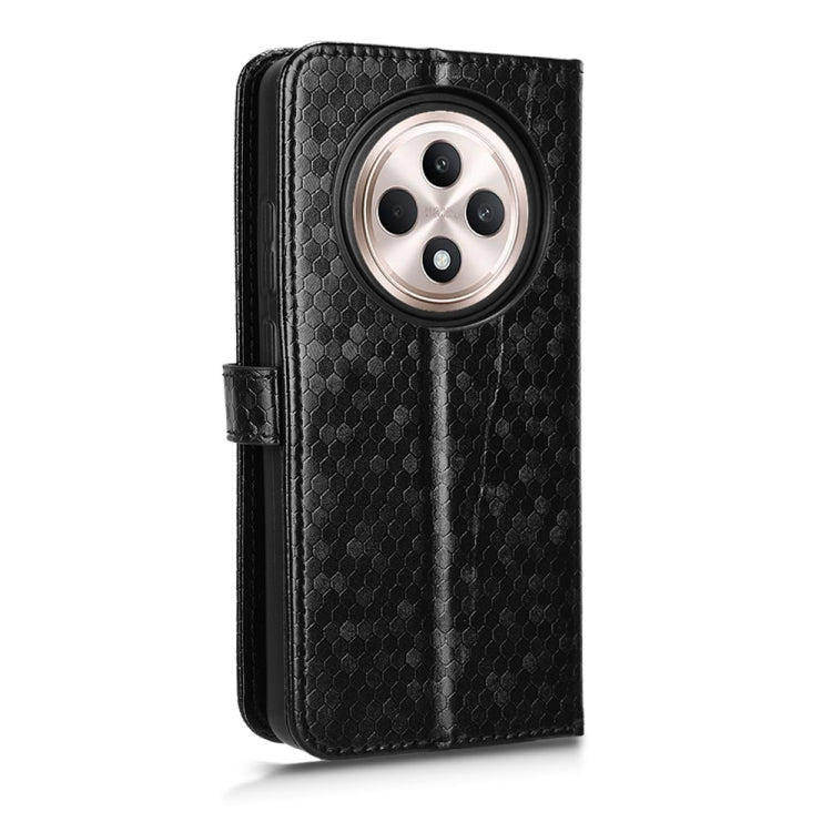 For OPPO Reno12 F Honeycomb Dot Texture Leather Phone Case