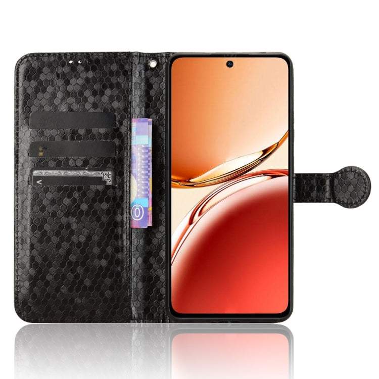 For OPPO Reno12 F Honeycomb Dot Texture Leather Phone Case