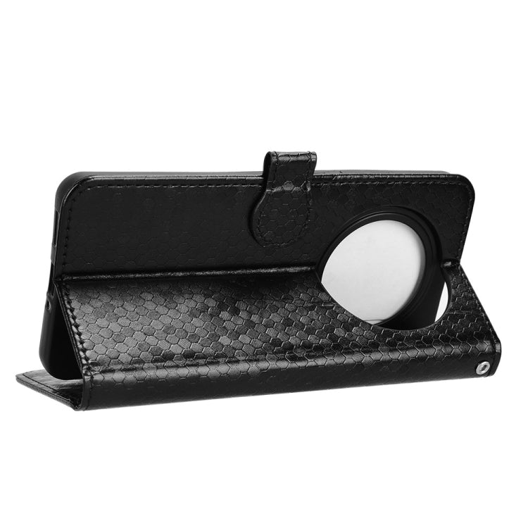 For OPPO Reno12 F Honeycomb Dot Texture Leather Phone Case